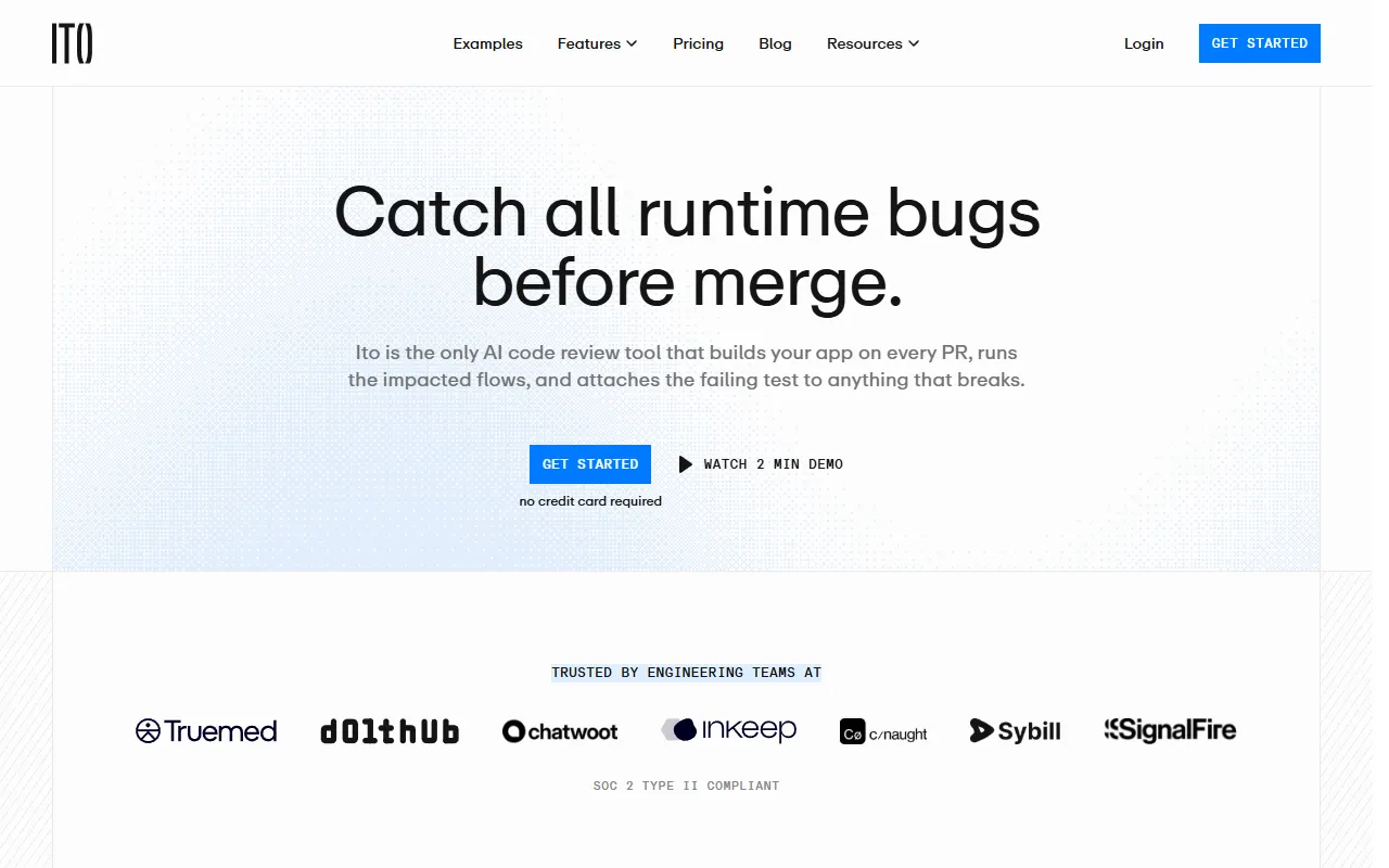 Ito website screenshot