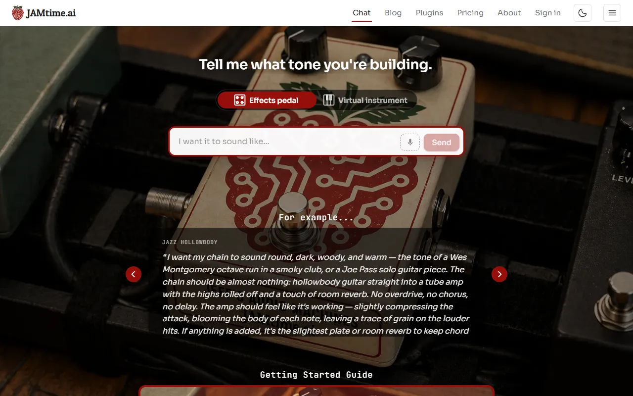 JAMtime.ai website screenshot