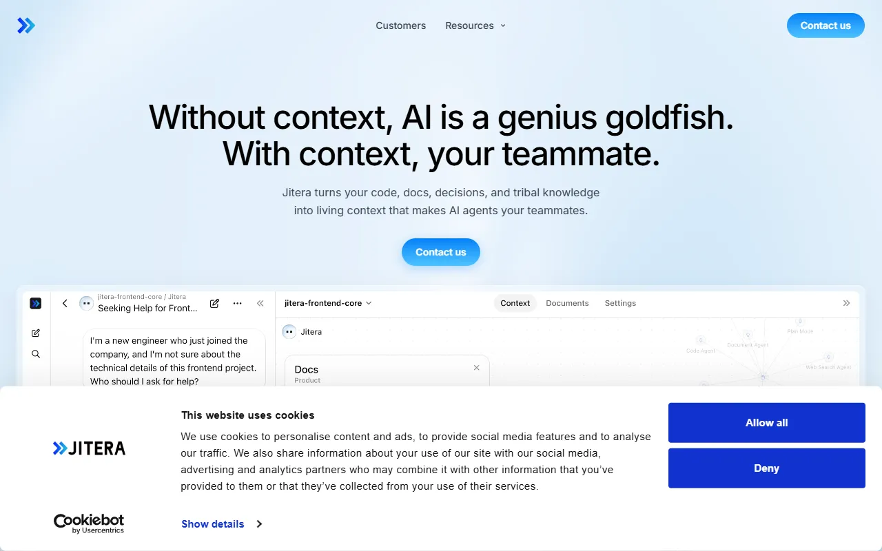 Jitera website screenshot