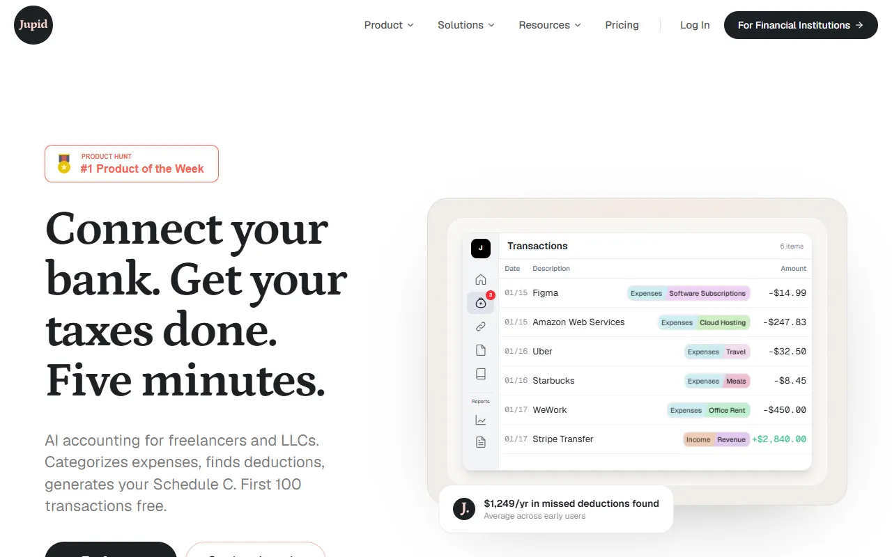 Jupid website screenshot