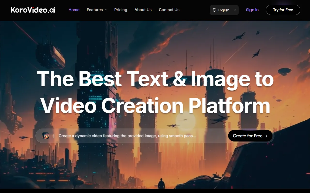 KaraVideo website screenshot