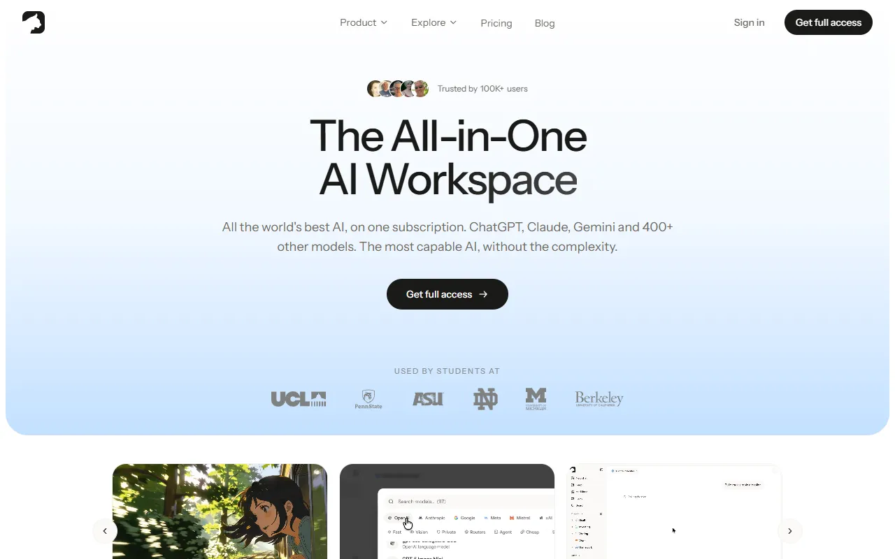 krater.ai website screenshot