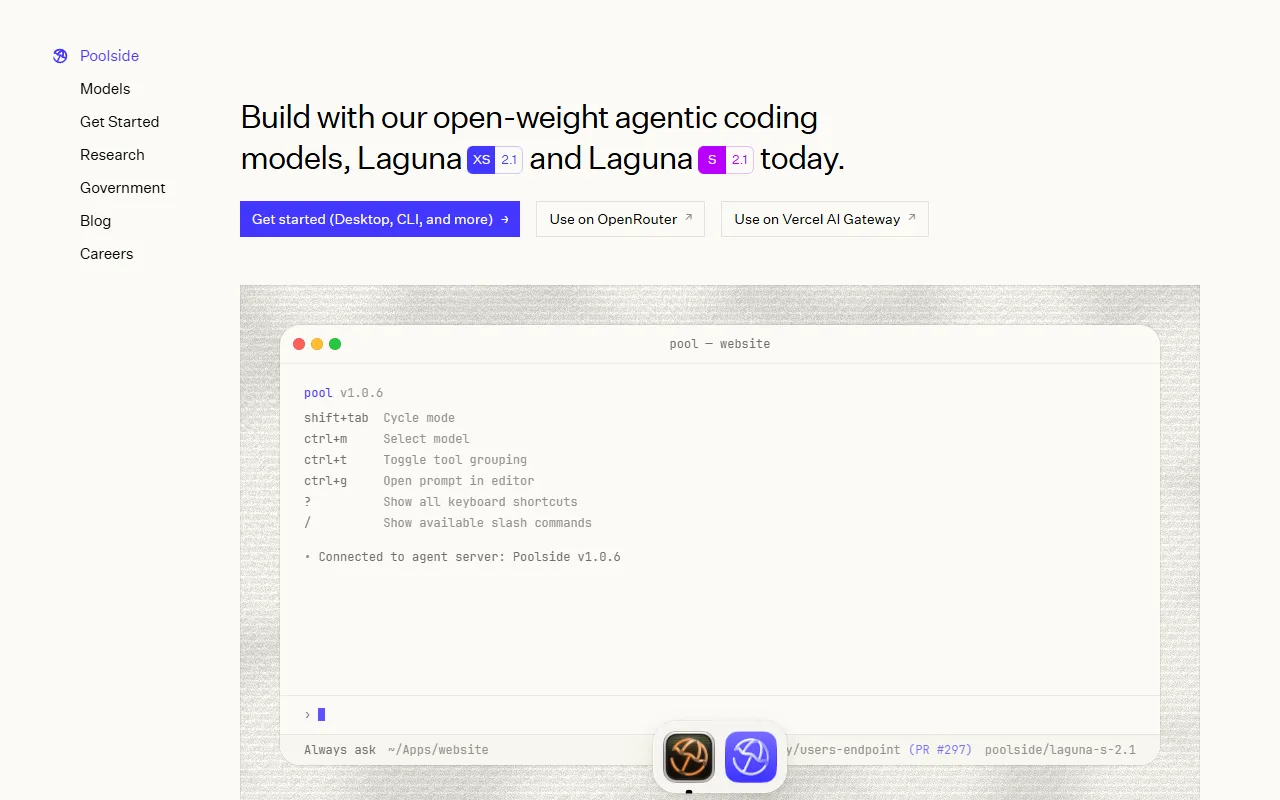 Laguna by Poolside website screenshot