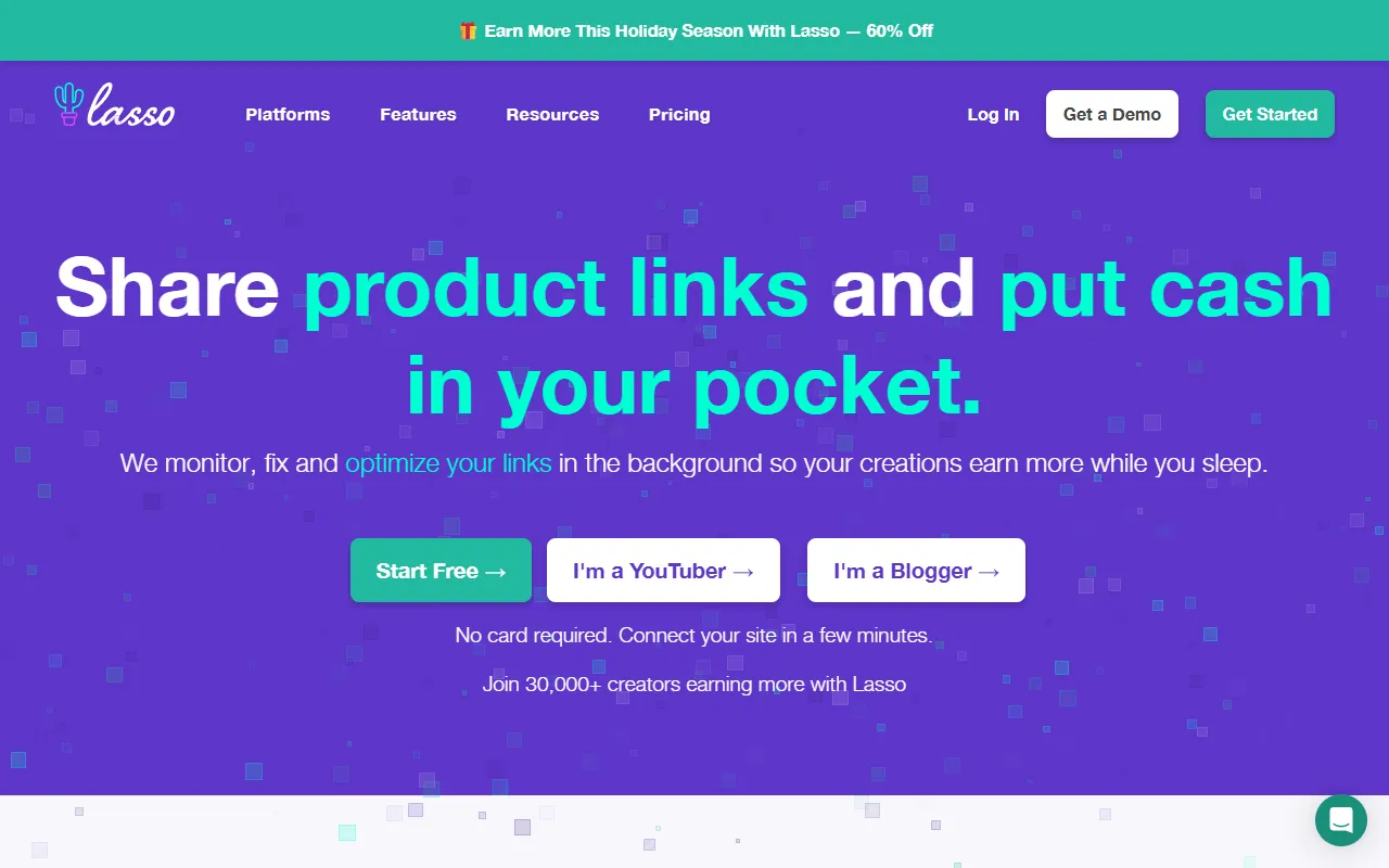 Lasso website screenshot