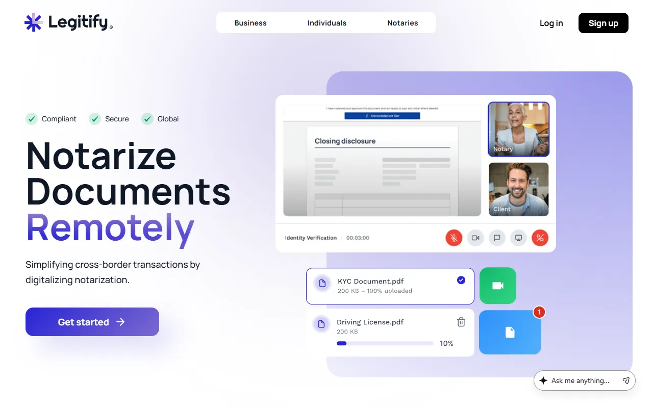 Legitify website screenshot