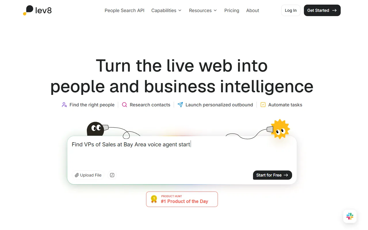 Lev8 website screenshot