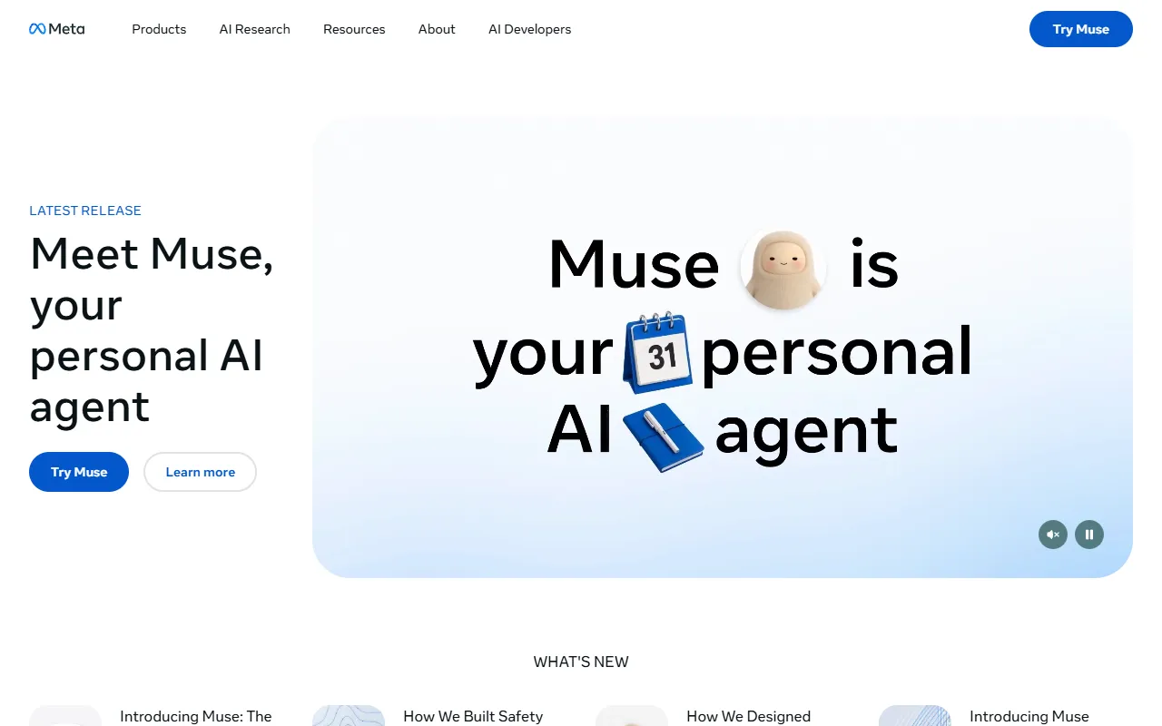 Llama 2 website screenshot