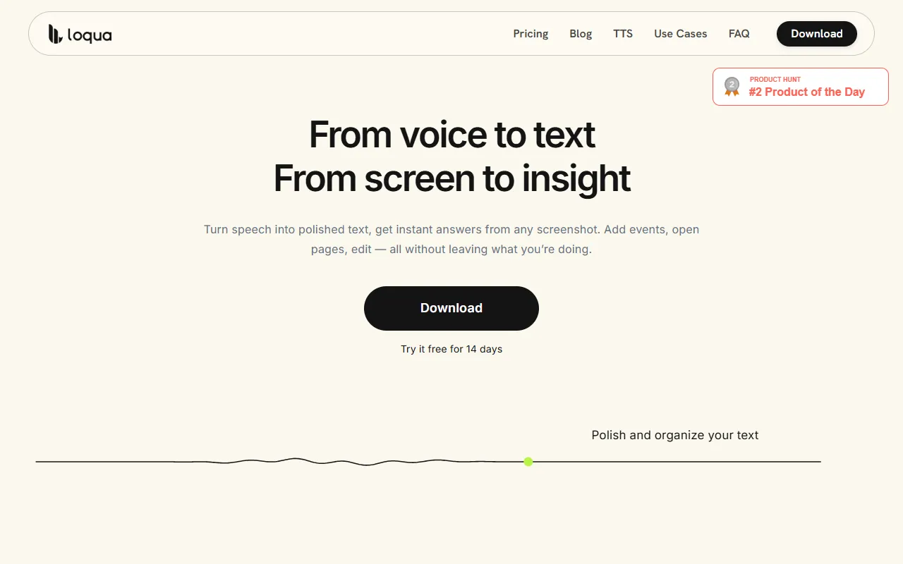 Loqua website screenshot