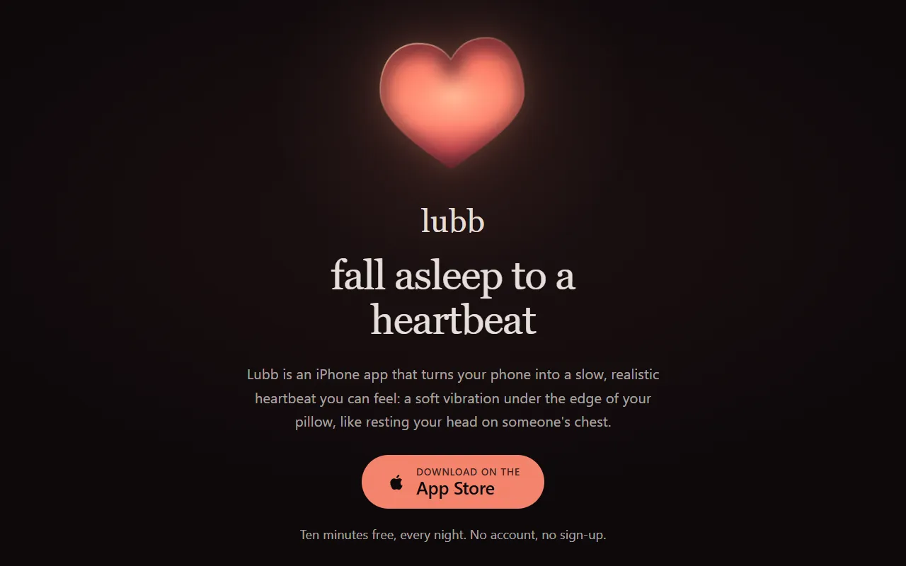 Lubb website screenshot