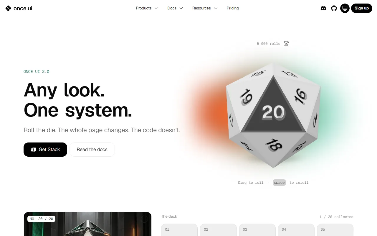 Magic Studio by Once UI website screenshot
