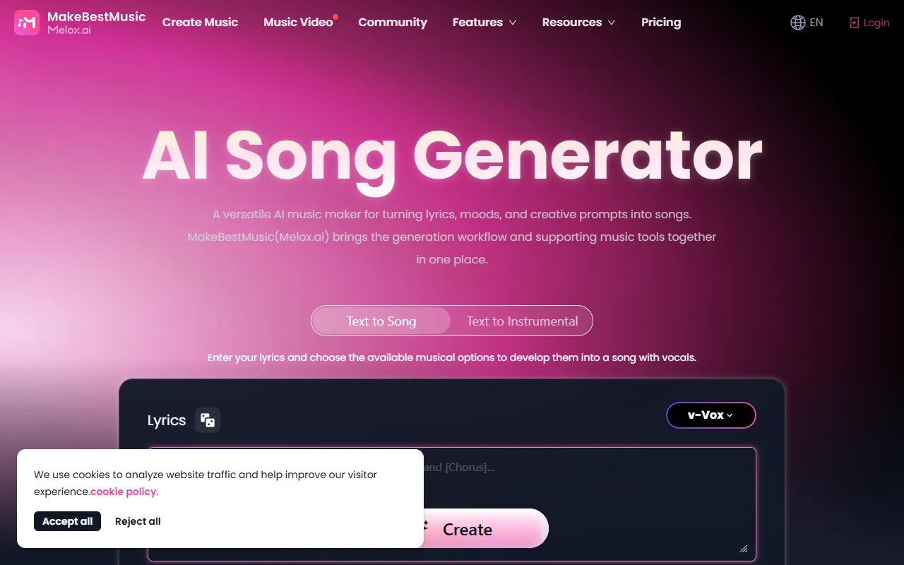 MakeBestMusic website screenshot