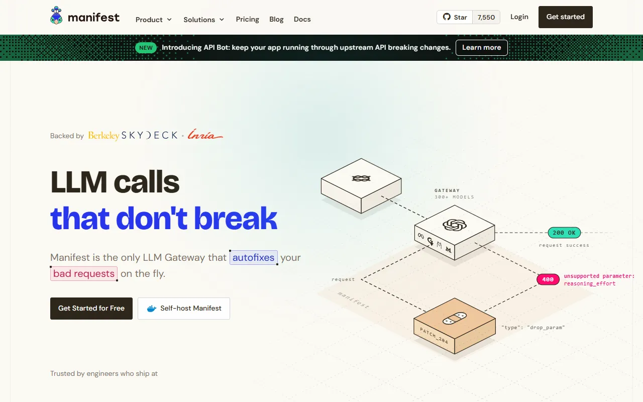 manifest.build website screenshot