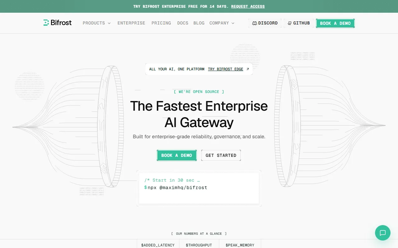 Maxim AI website screenshot