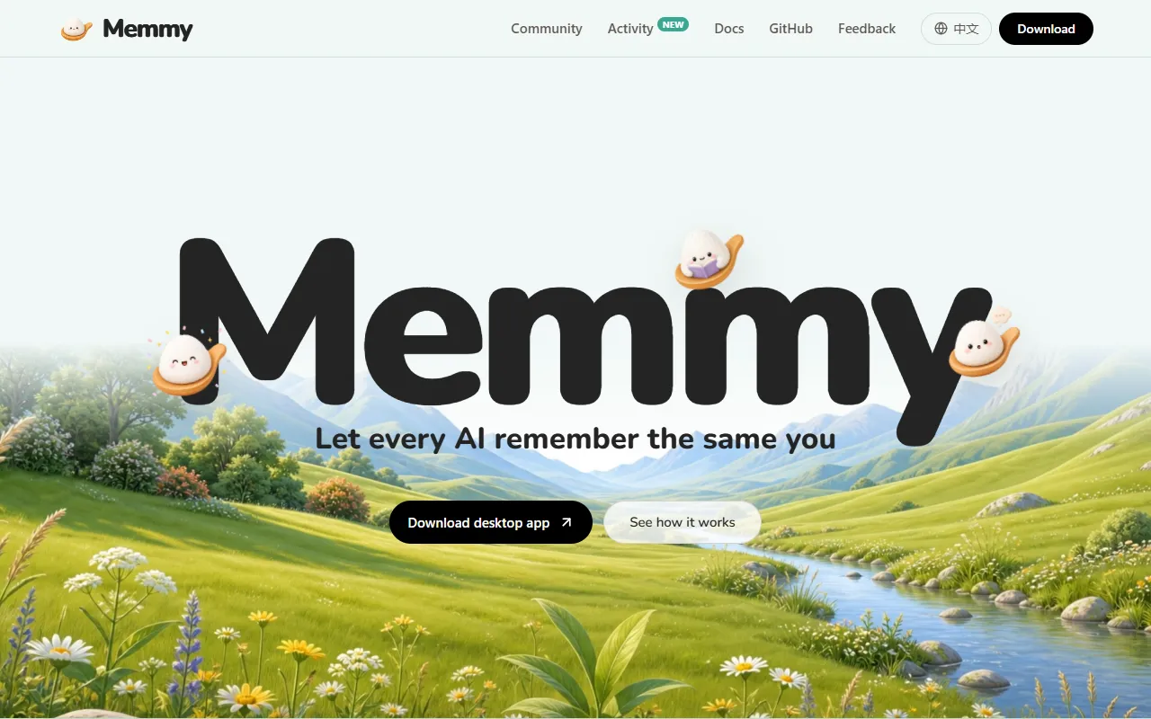 Memmy Agent website screenshot
