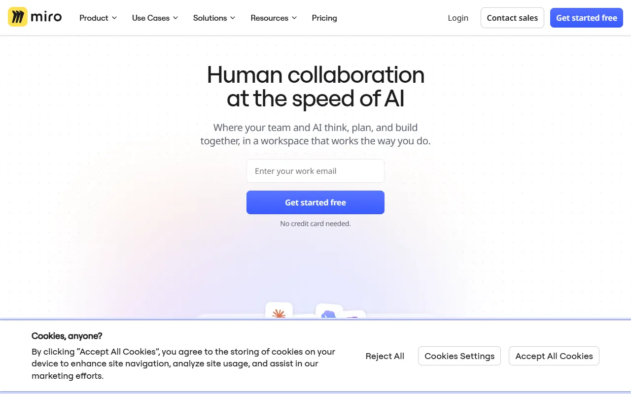 Miro website screenshot