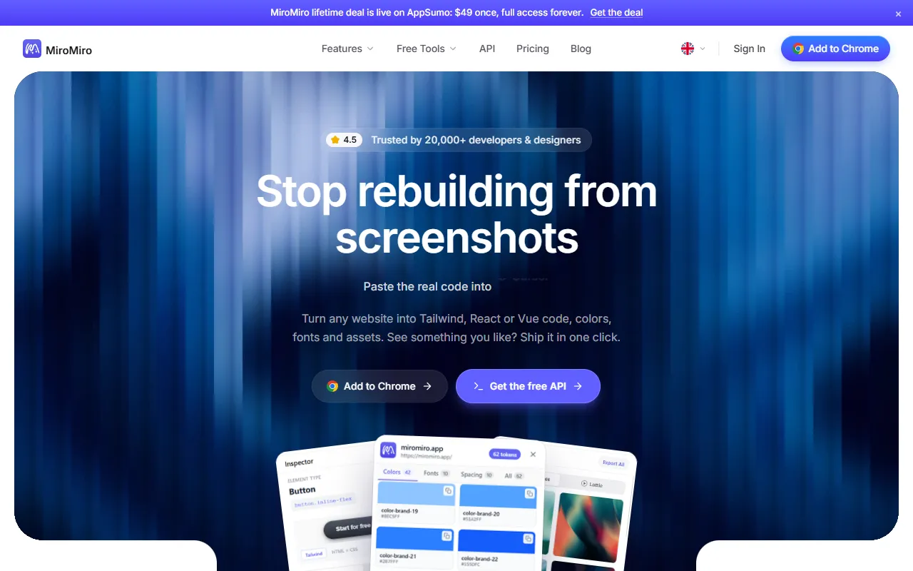 MiroMiro website screenshot