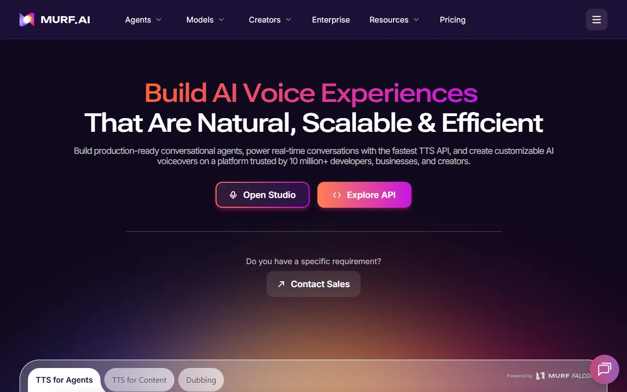 Murf website screenshot