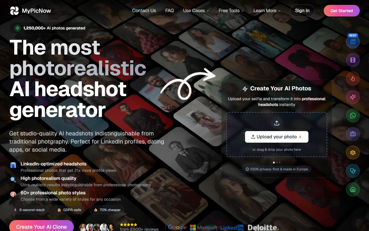 MyPicNow website screenshot