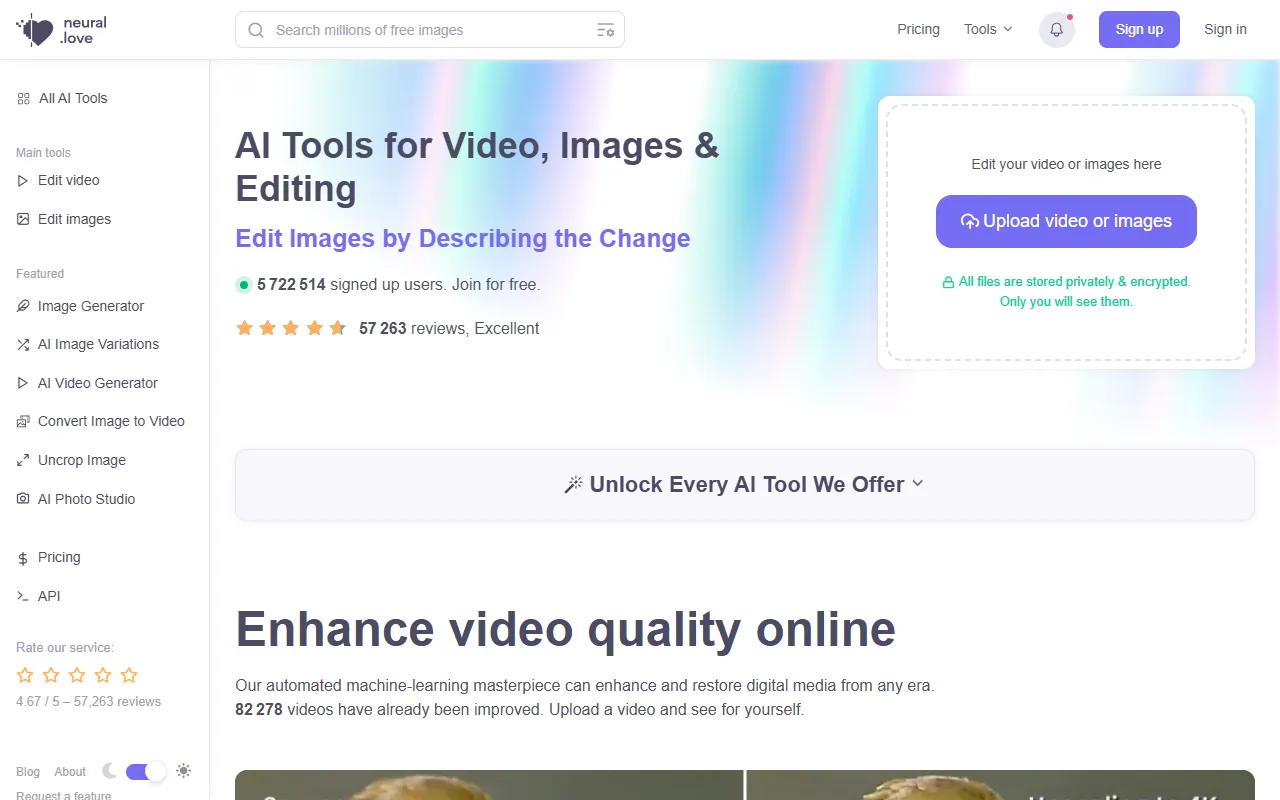 Neural Love website screenshot
