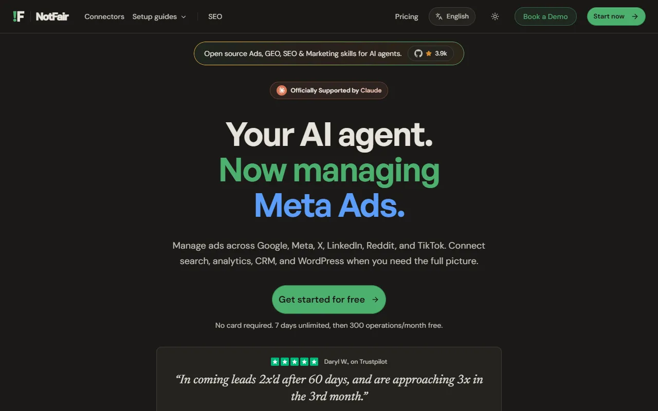 NotFair website screenshot