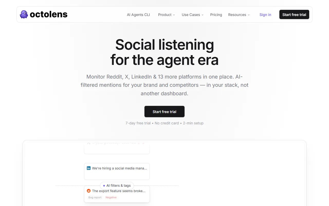 Octolens website screenshot