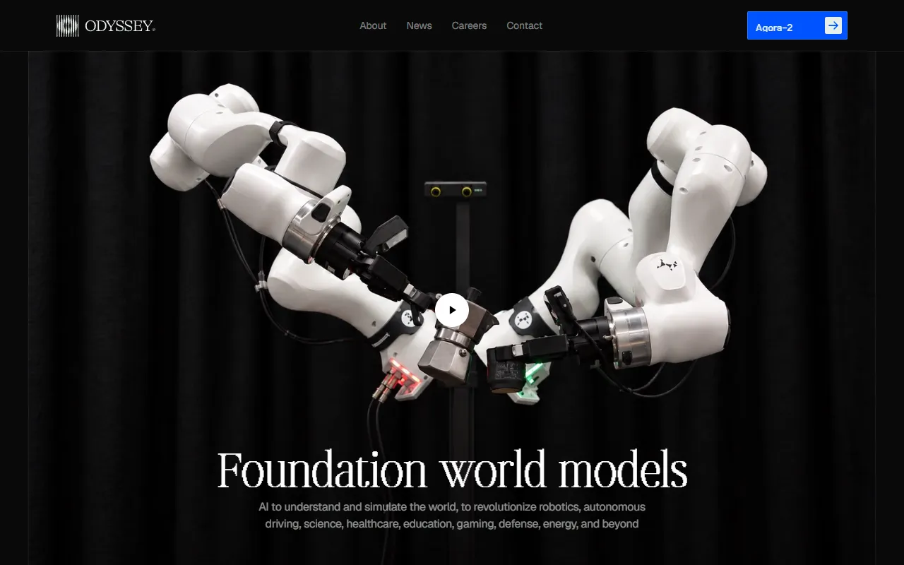Odyssey website screenshot
