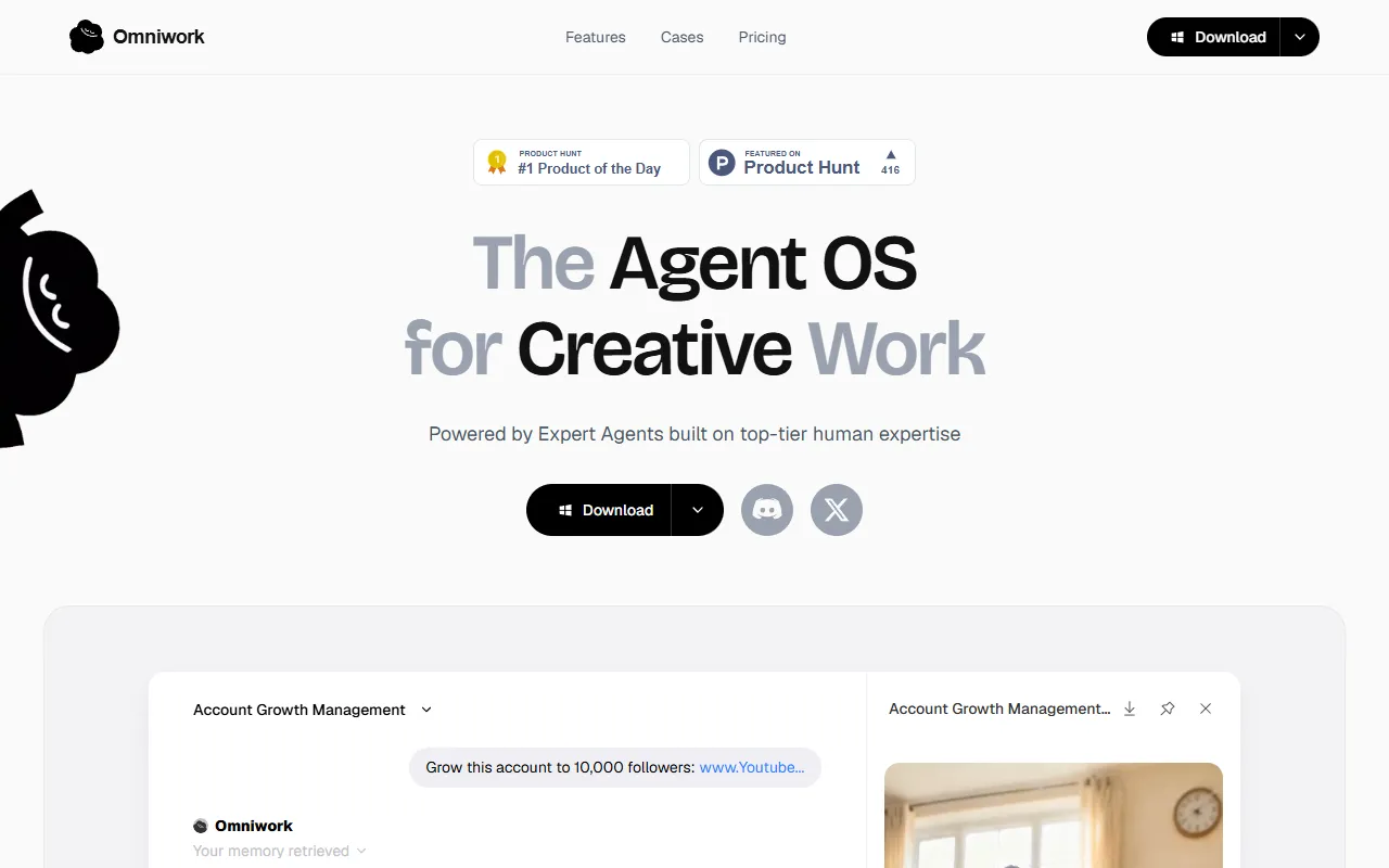 Omniwork website screenshot