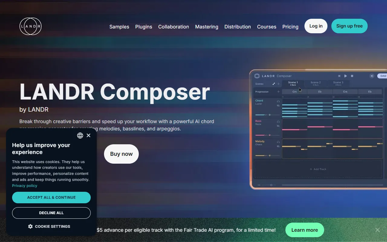 Orb Composer website screenshot