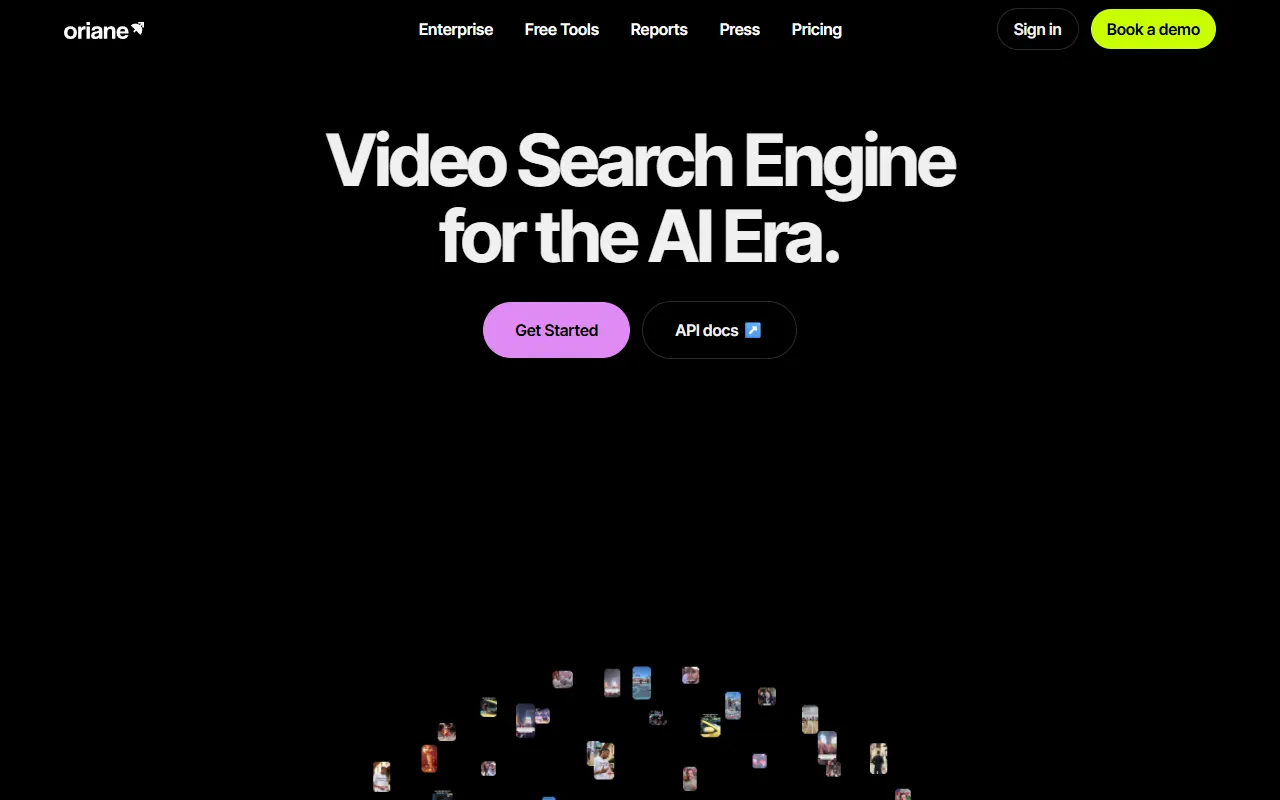 Oriane website screenshot