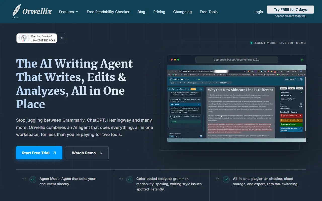 Orwellix website screenshot