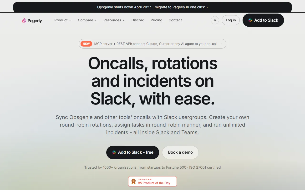 Pagerly website screenshot