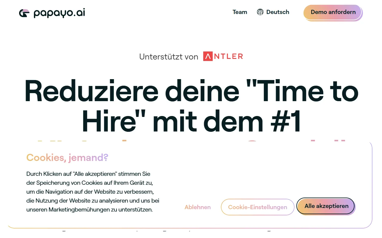 Papayo.ai website screenshot