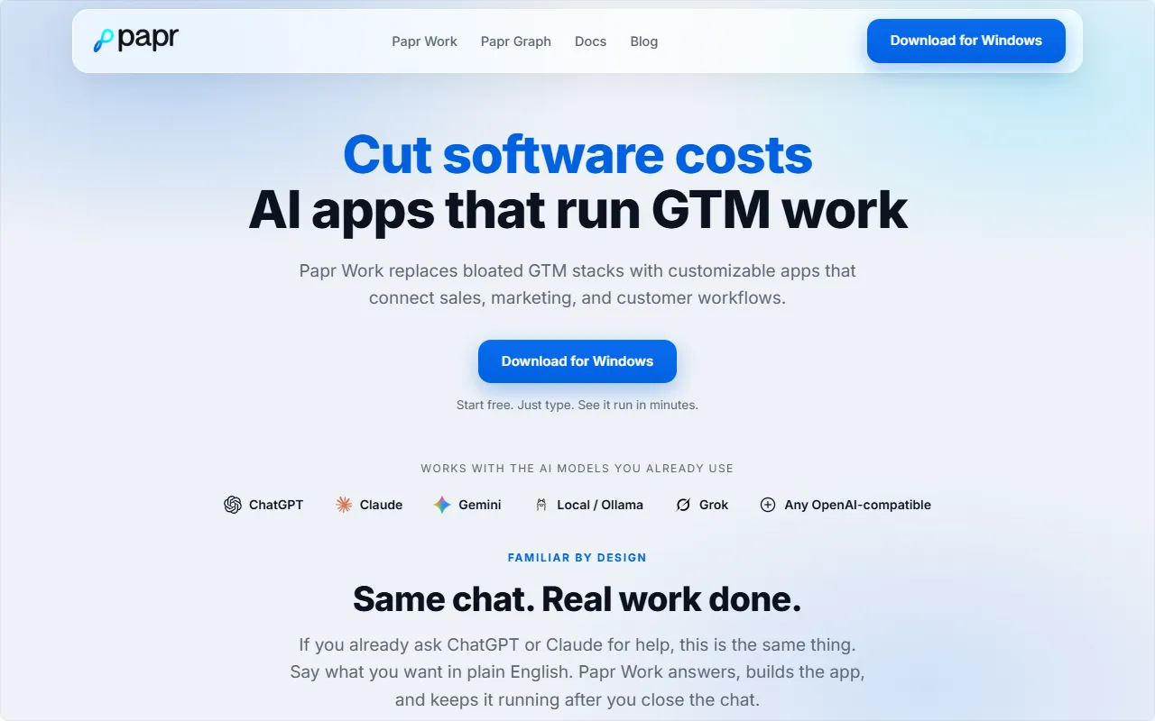Papr.ai website screenshot
