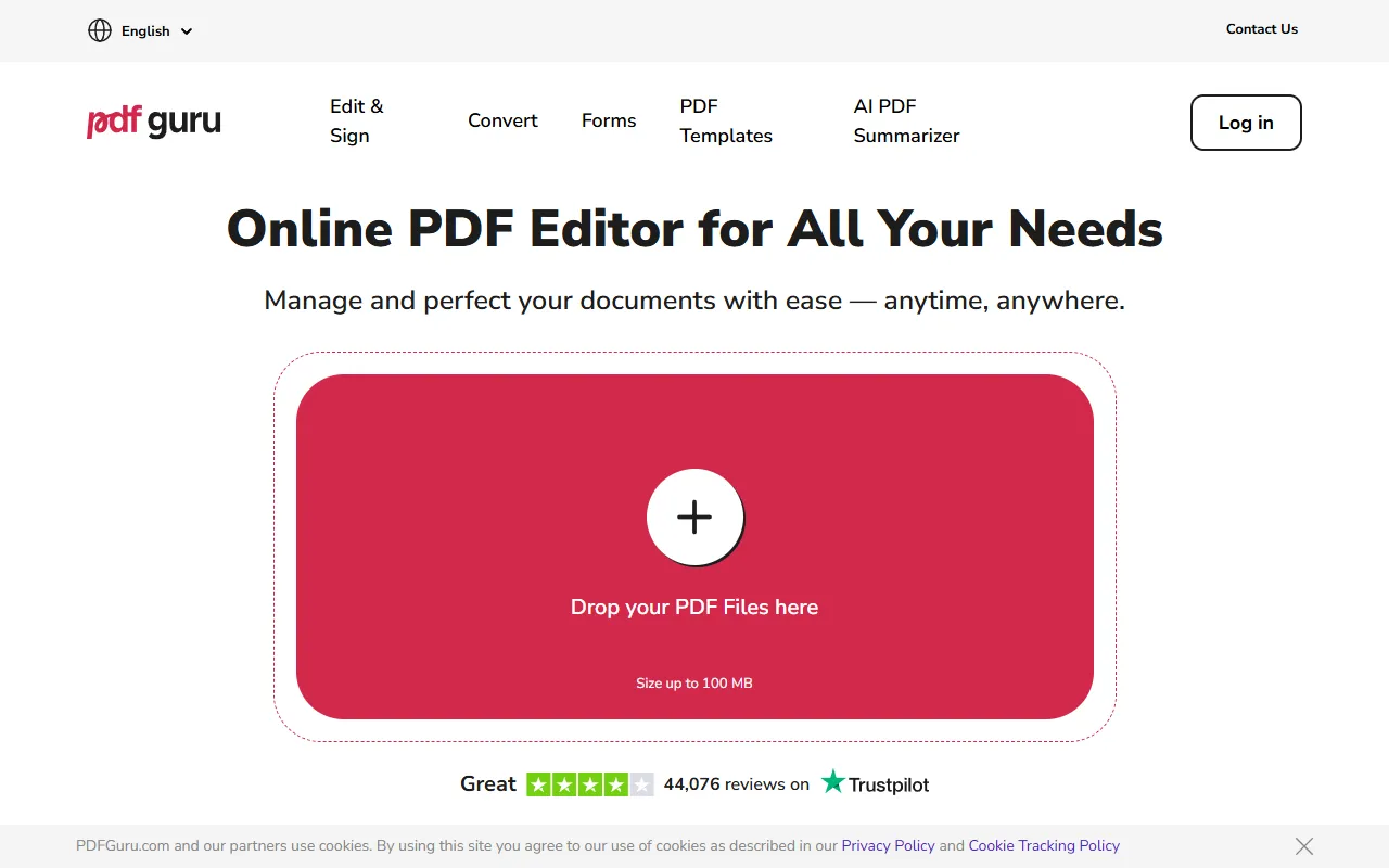 PDF Flex website screenshot