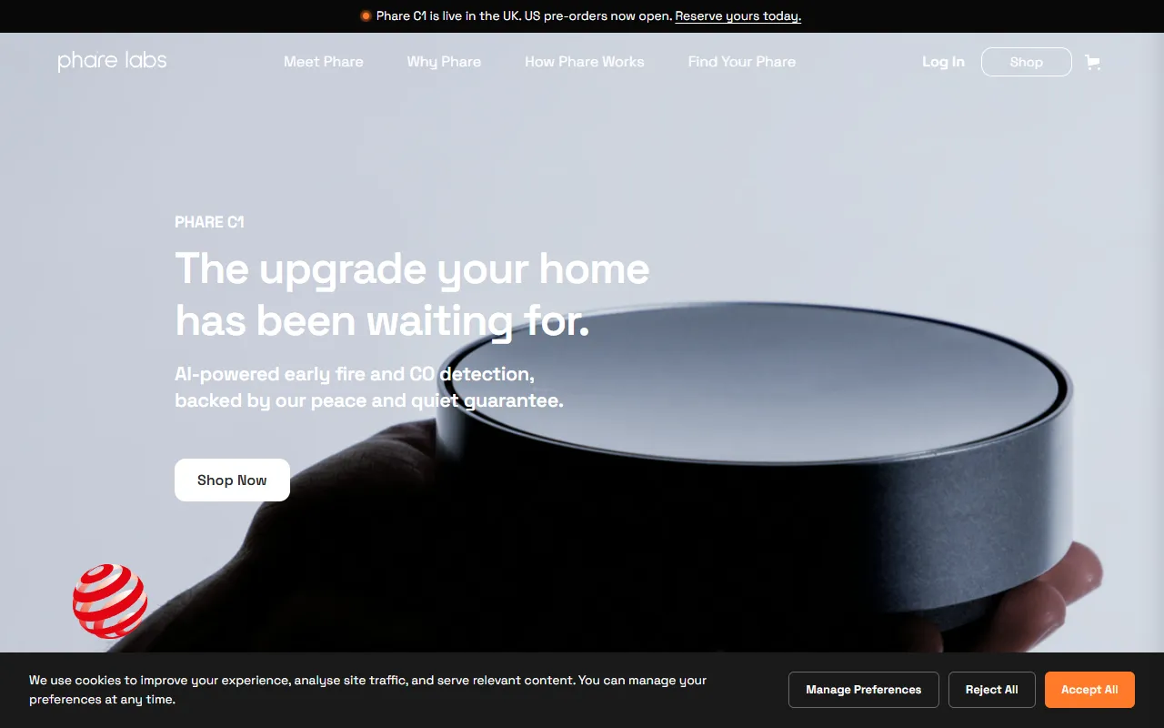 Phare C1® website screenshot