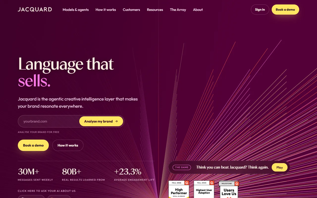 Phrasee website screenshot