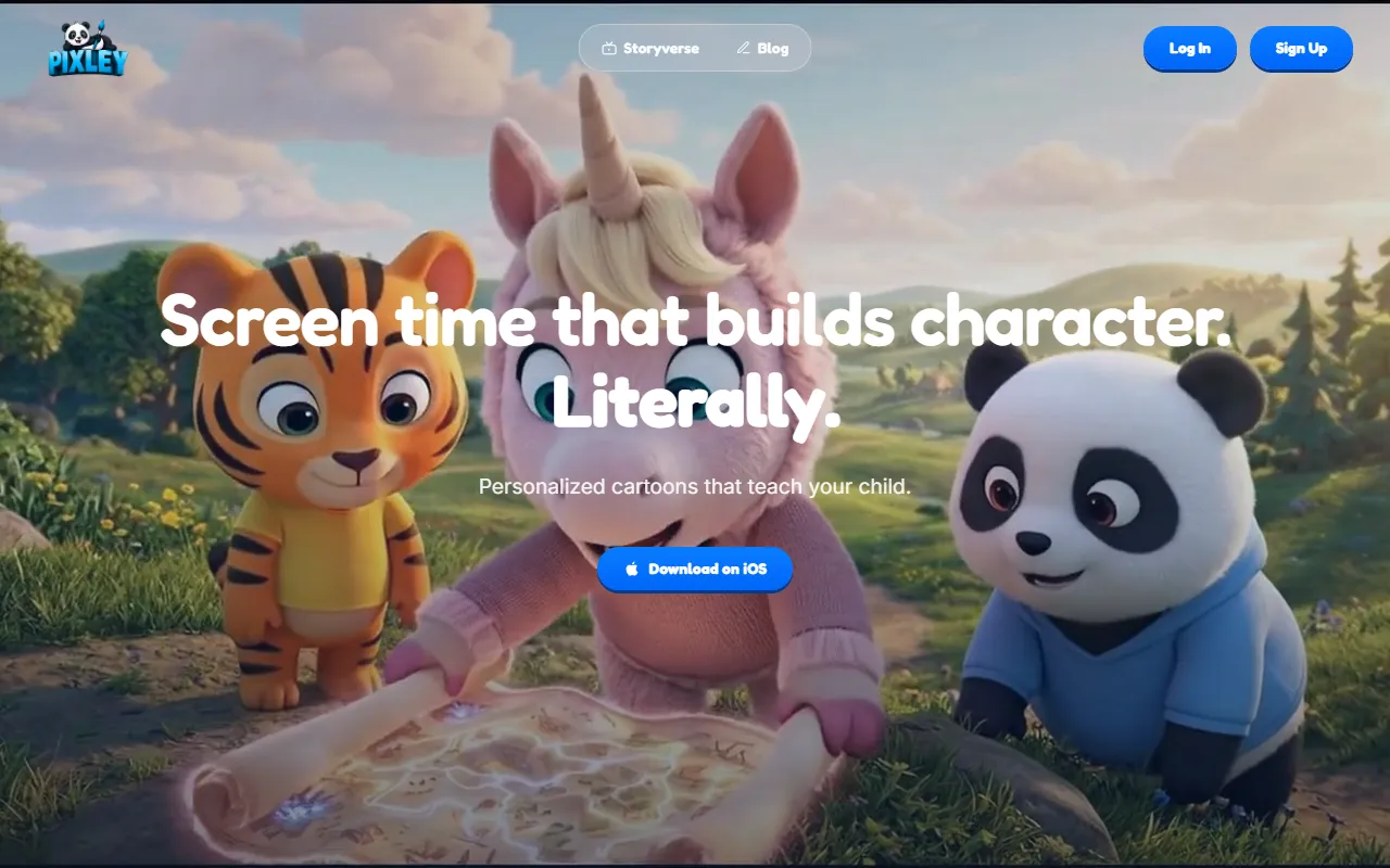 Pixley AI website screenshot