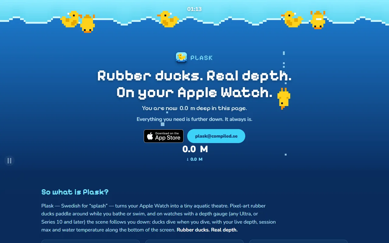 Plask website screenshot
