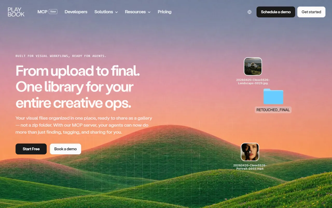 Playbook website screenshot
