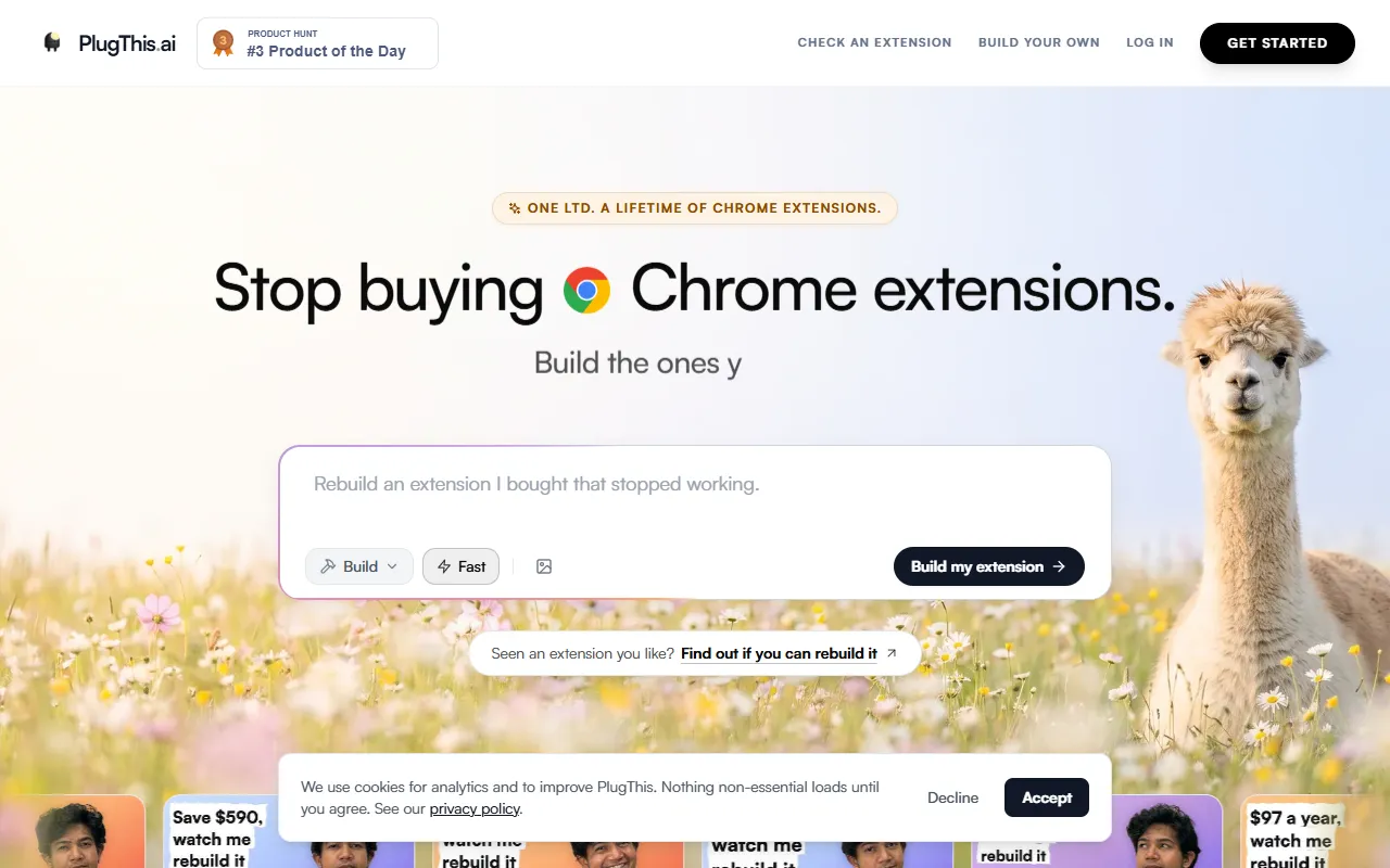 PlugThis website screenshot