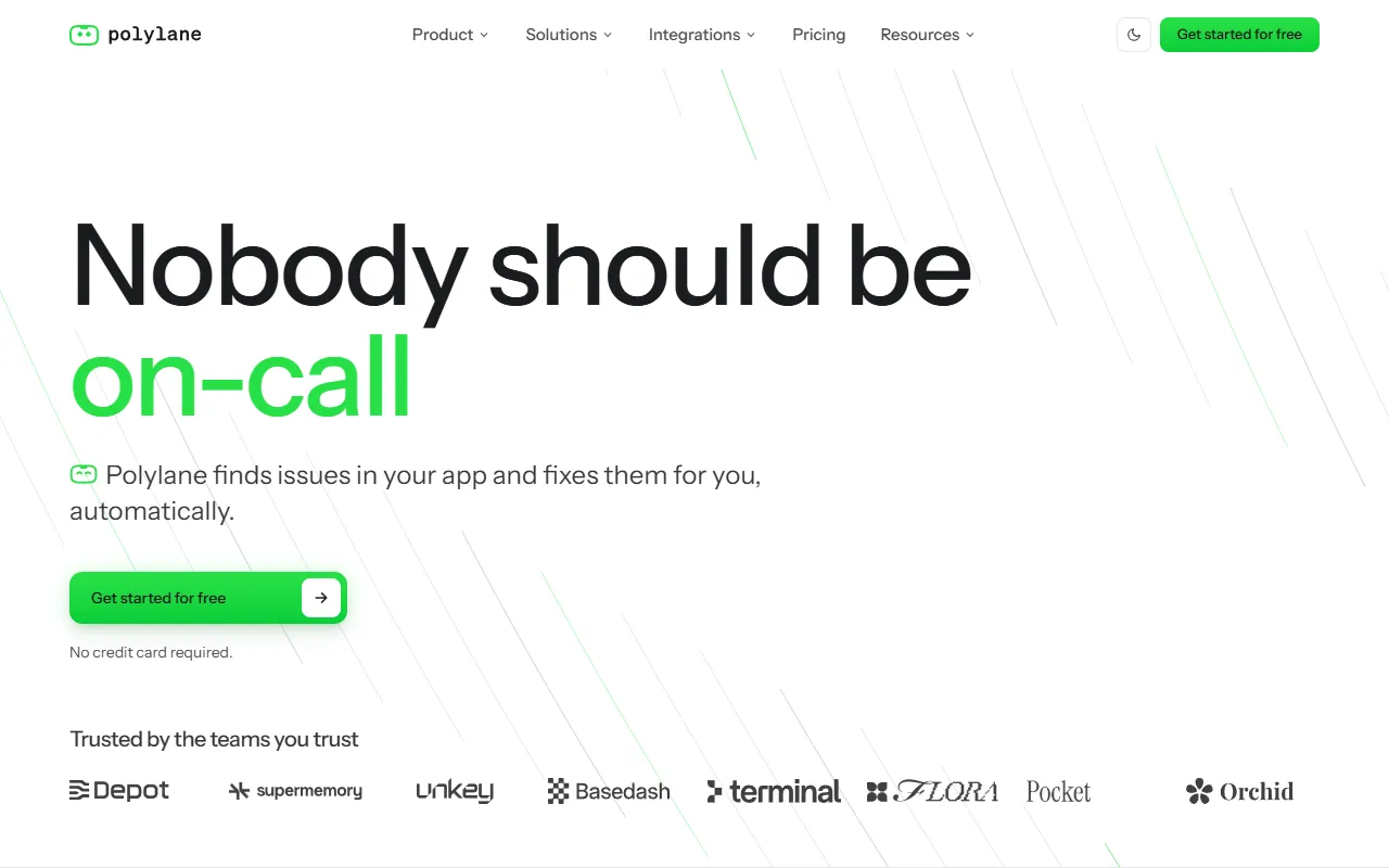 Polylane website screenshot