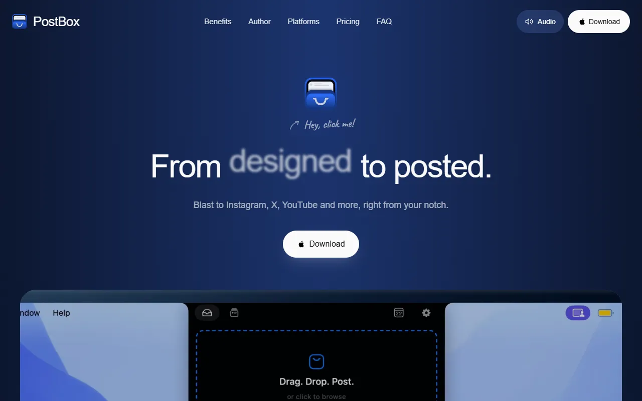 PostBox website screenshot
