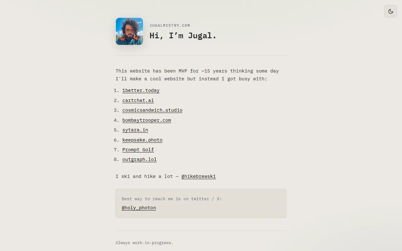 Prompt Golf website screenshot