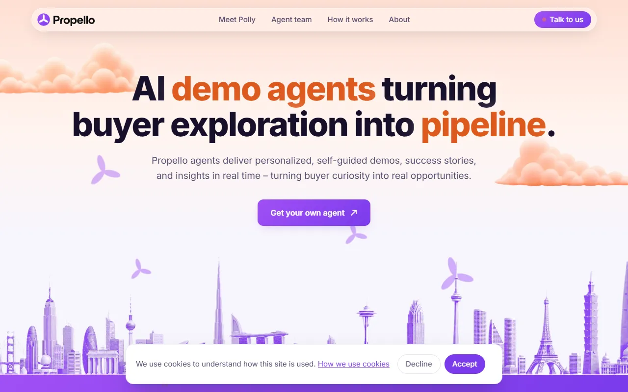 Propello website screenshot