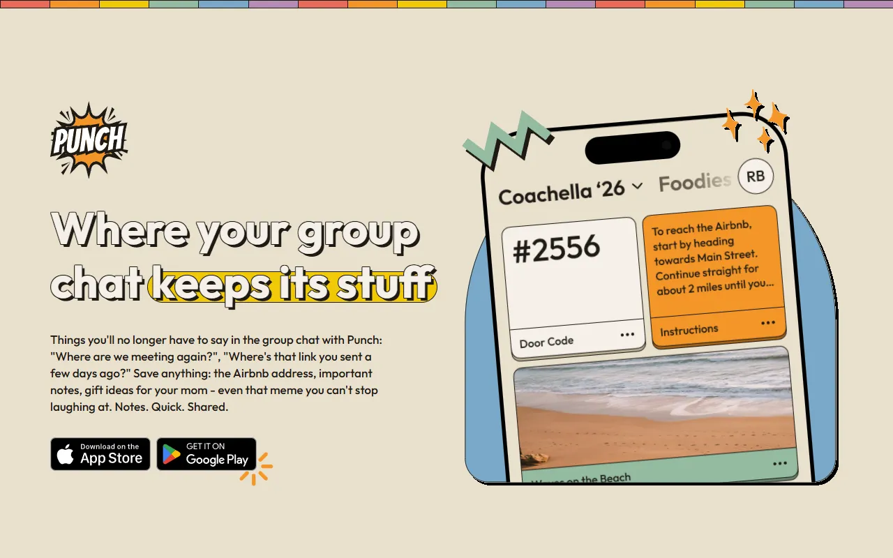 Punch website screenshot