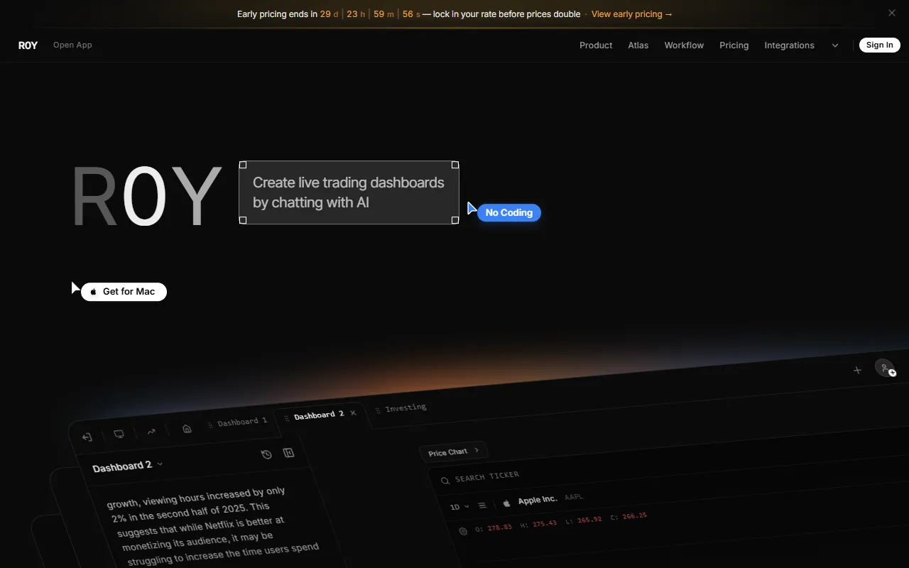 R0Y website screenshot