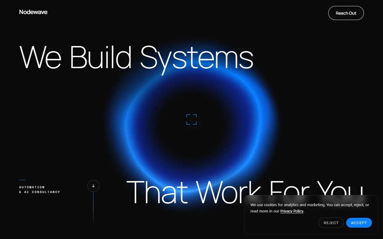 Redesign by Nodewave website screenshot