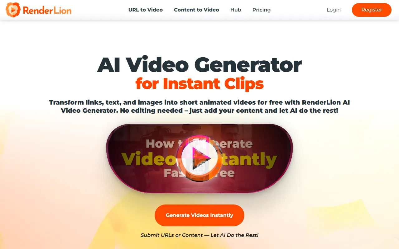 RenderLion website screenshot