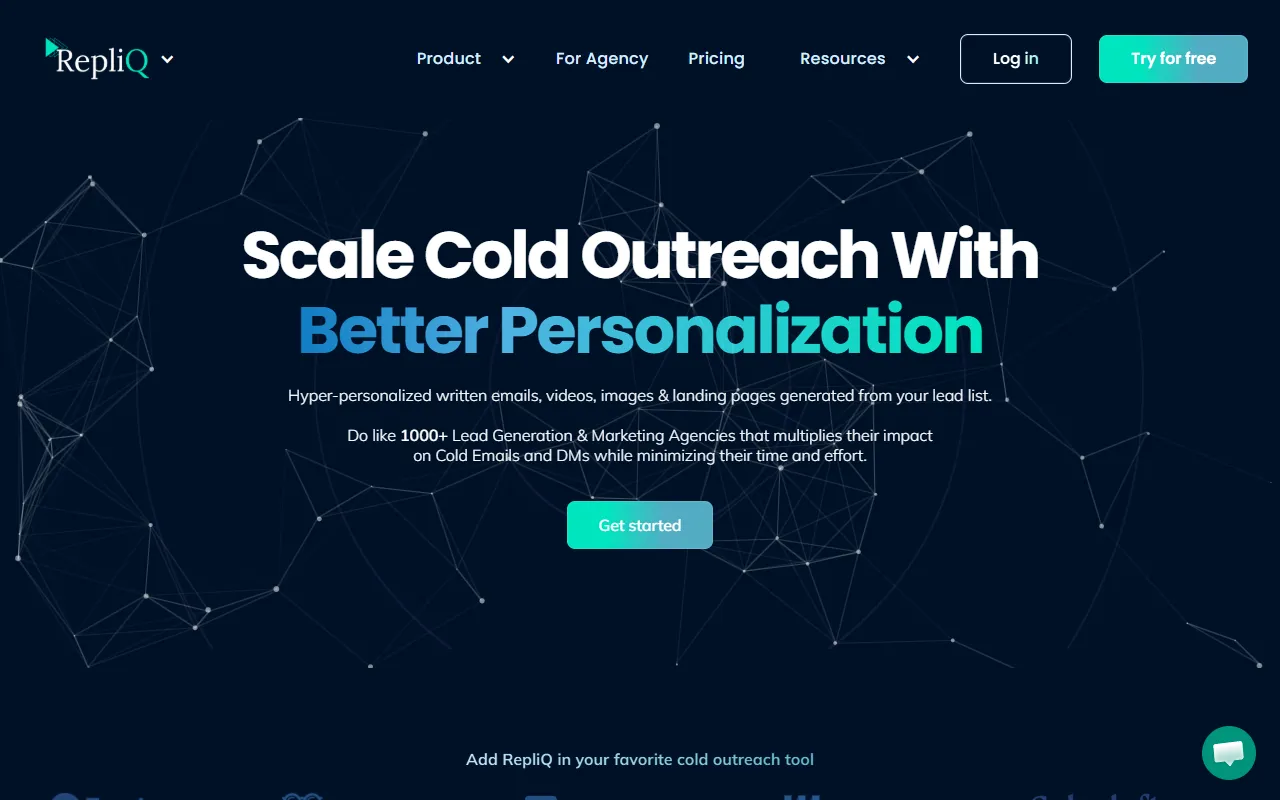 RepliQ website screenshot