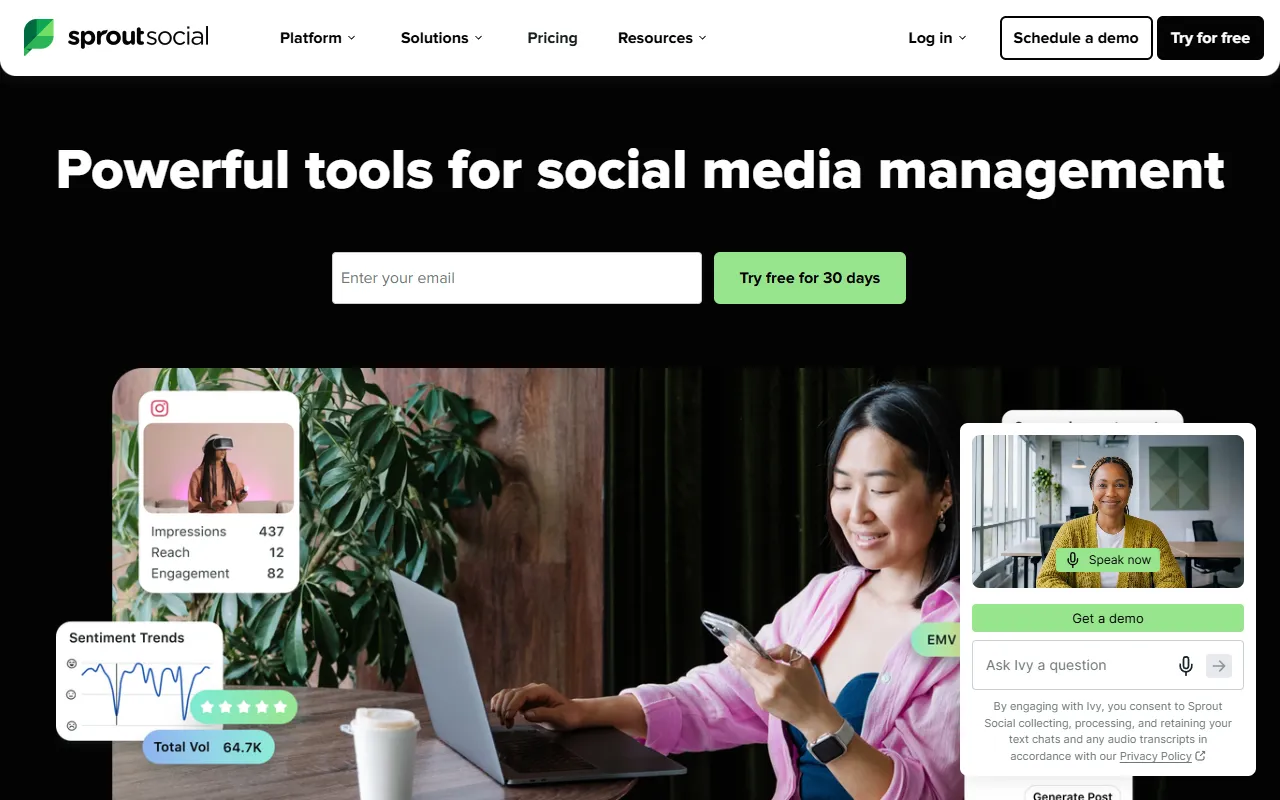 Repustate website screenshot